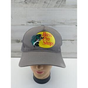Gray Bass Pro Shops Hat‎ Outdoor Fishing Baseball Trucker Mesh Cap SnapBack